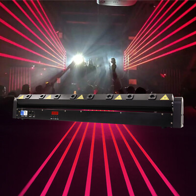 #ad 8 Eyes Laser Moving Head Stage Red Light Dmx512 Control DJ Party Club $160.99