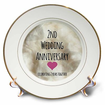 #ad 3dRose 2nd Wedding Anniversary gift Cotton celebrating 2 years together seco $46.49