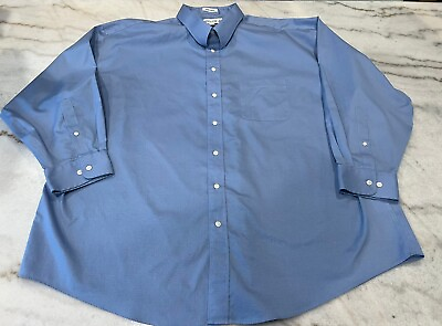 #ad Joseph amp; Feiss Mens Shirt 20 34 35 3XL Blue Button Down Business Collared $10.98