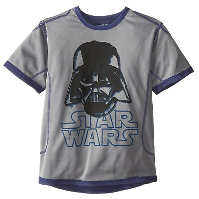 #ad Star Wars Street Darth Vader Helmet Mesh Big Boy#x27;s T Shirt Size Medium NWT $12.99