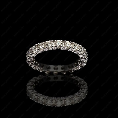 #ad 4.00 MM Round Wedding Band Certified Band 925 Silver Matching Women#x27;s Band Gift $120.13
