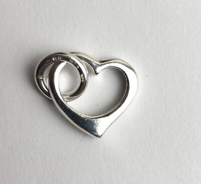 #ad silver heart charm $15.75