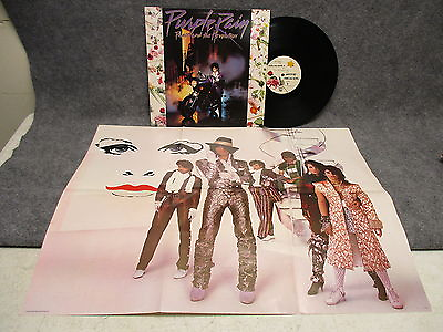 #ad 33 RPM LP Record Purple Rain Prince amp; The Revolution w Poster and Lyric Sleeve $79.99