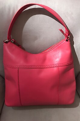 #ad Kate Spade Bright Pink Leather Hobo Purse $119.99