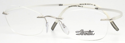 #ad SILHOUETTE 5523 GS 7000 Silver Womens Cat Eye Eyeglasses 52 17 145 B:31.9 $179.99