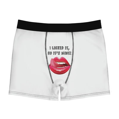 I Licked It So It#x27;s Mine Naughty Valentine Men#x27;s Boxer Briefs $23.39