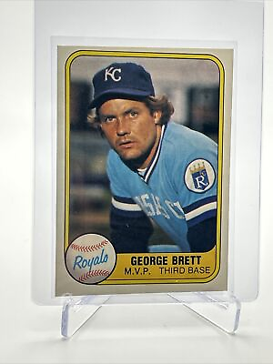 #ad #ad 1981 Fleer George Brett Baseball Card #28 NM MT FREE SHIPPING $1.95