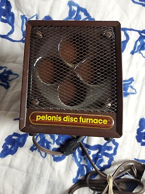 #ad Vintage Pelonis Disc Furnace Ceramic Portable Heater Model 1500W II Working $39.95
