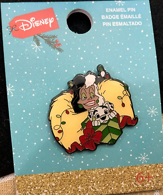 #ad Disney pin Loungefly 101 Dalmations Cruella DeVil dalmation Christmas gift dogs $15.99
