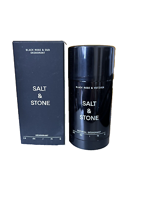 #ad SALT amp; STONE Women Men Natural Deodorant Extra Strength Black Rose amp; Oud 2.6 oz $14.90