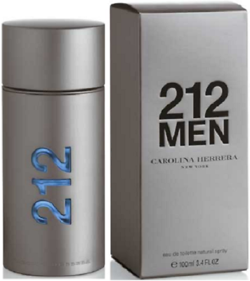 #ad 212 MEN NYC by Carolina Herrera 3.4oz 100ml Eau De Toilette New Sealed in Box $35.99