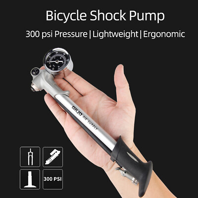 #ad Foldable 300psi High pressure Bike Air Shock Pump with Lever amp; Gauge $46.48