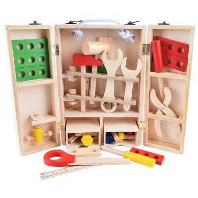 #ad Tool Wooden Storage Box Creative Gift Repair for Home Children $50.82