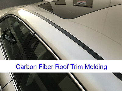 #ad For BMW2002 2018 models 2pcs Flexible CARBON FIBER ROOF TRIM Molding Kit $44.53