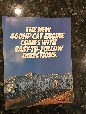 #ad #ad Caterpillar CAT 3406B 460hp Brochure Manual 1990 Engine Collection $7.00
