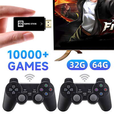 #ad 64GB Handheld Retro Video Console Built in 20000Game HDMI Wireless TV Game Stick $31.41