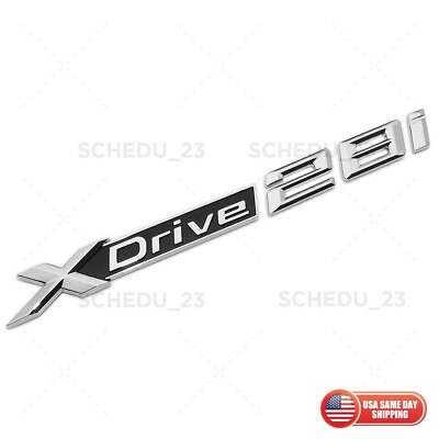 #ad BMW xDrive 28i Logo Emblem Badge Door Liftgate M Performance Sport OEM Chrome $17.99