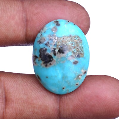 #ad AAA Natural Turquoise oval Shape Cabochon Loose Gemstone 29.30 CT 27x21x6 mm $39.53