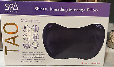 #ad Spa Sciences Tao Shiatsu Kneading Massage Pillow NEW $20.00