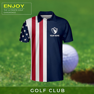 #ad Personalised Golf Polo For Men. Golf 3D All Over Print Polo Shirt full size $22.95