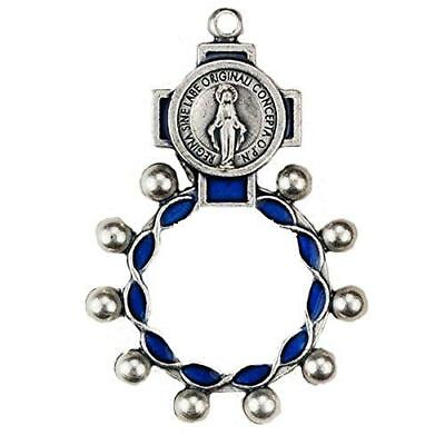#ad Blue Miraculous Rosary Ring 94 21 $13.79