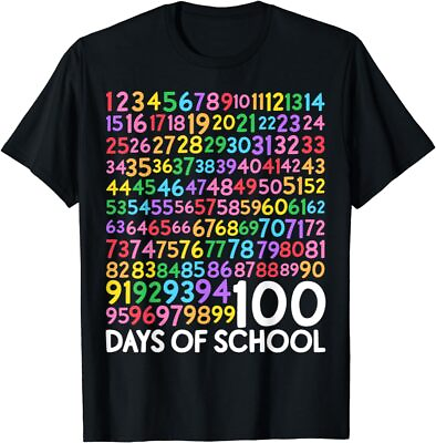 #ad 100th Day of School Teacher Kids 100 Days Math Numbers T Shirt Men Women Kid NEW $10.99