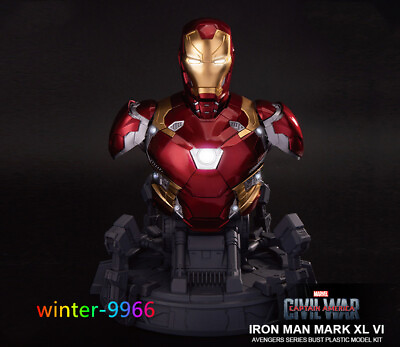 #ad Iron Man MK46 Bust Luxury Edition Assembly Model Figure DIY Collection Xmas Gift $234.08