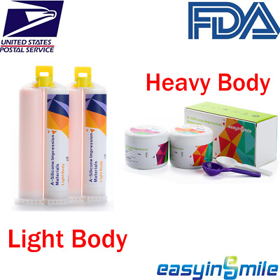 #ad Dental Impression Silicone Material Putty Heavy Body Light Body Easyinsmile $71.00