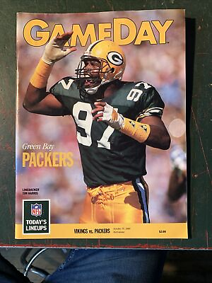 #ad Green Bay Packers Football NFL Game Day Program Vs VIKINGS 10 15 1989 $14.99