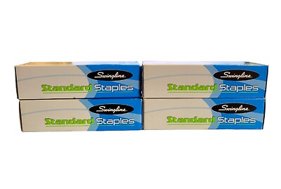 #ad 4 Boxes Swingline Standard Staples 5000 Staples Per Box $12.00