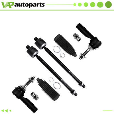 #ad Front Outer Inner Tie Rod End Rack and Pinion Bellow For Lincoln MKS Ford Taurus $40.18