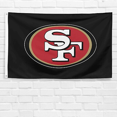 #ad San Francisco 49ers 3x5 ft Banner SF NFL Football Champions Gift Flag $13.99