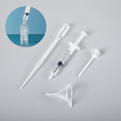 4Pcs Perfume Refill Plastic Diffuser Syringe Dispensing Required Cosmetic Tool*C $7.42