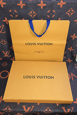 Authentic LOUIS VUITTON Gift Empty Box Magnetic 15.75X11.5x2” W Shopping Bag. $49.99