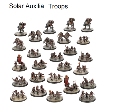 #ad Warhammer Legions Imperialis: Solar Auxilia Infantry Horus Heresy Epic NO BOX $34.95