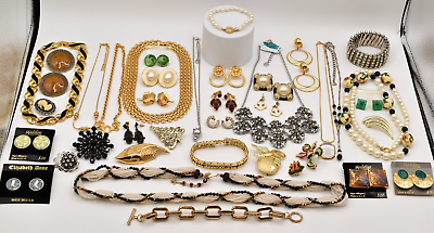 #ad Vintage Jewelry Lot Givenchy LCI Swarovski 1928 Joan Rivers Monet Napier AJC J66 $225.00