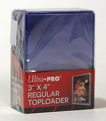 #ad 25ct NEW Ultra Pro Clear Rigid 3x4quot; Toploader Sports Card Sleeve Case 35pt 81222 $6.64