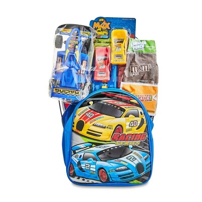 #ad #ad Easter Basket Gift Set Racing Series Child Backpack with Toys and Candiesboys $25.00