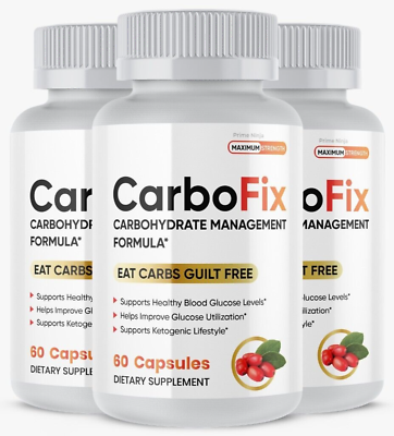 #ad 3 Pack CarboFix Carbohydrate Management by Gold Vida Maximum Strength $39.95