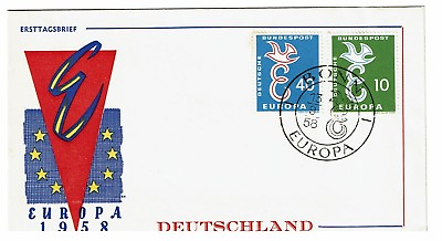 #ad Germany 1958 Europa First Day Cover Z42 $4.99