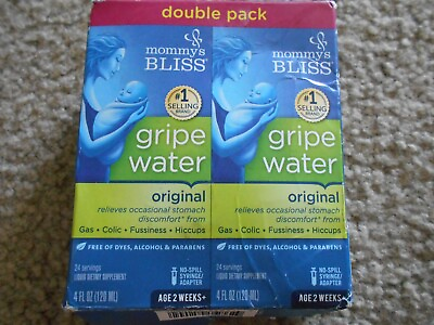 #ad 2 Pack NEW Mommy#x27;s Bliss Gripe Water Original relieves stomach discomfort $15.00