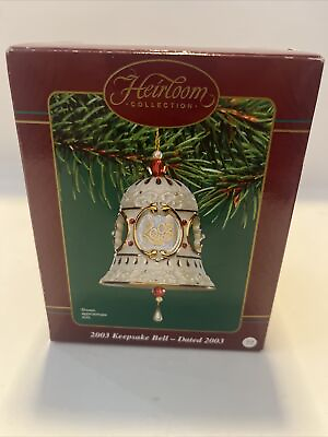 #ad Carlton Cards Heirloom Collection Ornament 2003 Keepsake Bell Christmas Xmas $15.99