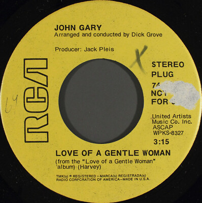 #ad John Gary Love Of A Gentle Woman Used Vinyl Record 7 I8100z GBP 13.01