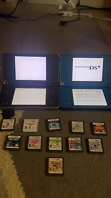 #ad 2 Nintendo 2D XL Consoles 1 Charger 11 Popular DS Games $150.00