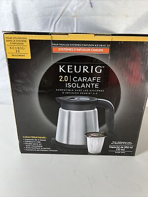 #ad KEURIG 2.0 THERMAL CARAFE Isolante POT 4 CUP CAPACITY INSULATED FOR K CARAFE $31.49