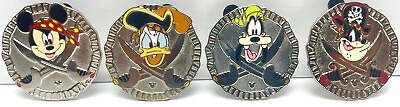 #ad WDW Cast Lanyard Pirates GoofyMickeyDonald Disney Pins $19.00