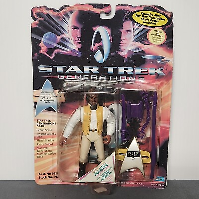#ad Playmates 1994 Star Trek Generation#x27;s Lt Commander Worf 5quot; Action Figure $16.99