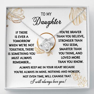 To My Daughter Necklace Daughter Gift From Dad Mom Xmas Gift Birthday Gift $40.99