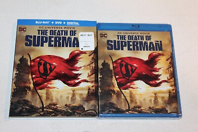 #ad NEW The Death of Superman Blu Ray Animated Universe DC Comics Slipcover Sealed $7.99