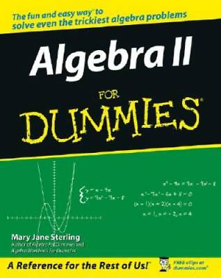 #ad Algebra II For Dummies Paperback By Sterling Mary Jane GOOD $3.78